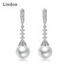 Lindon Copper Alloy Zircon Earrings Drop Earrings For Women Wedding Party Gifts