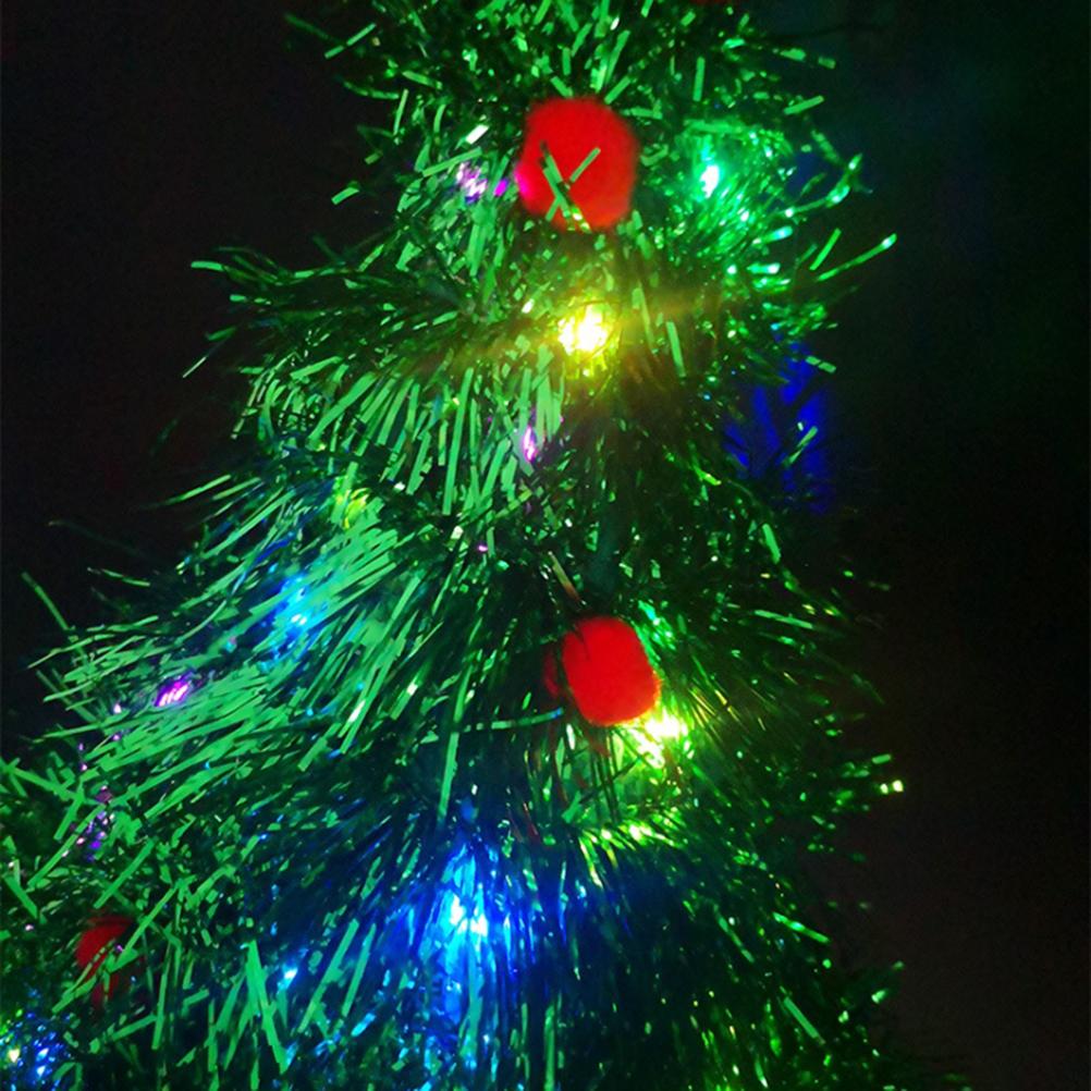 Luminous Christmas Tree Hat with Star for Christmas Party Fancy Dress Props for Kids Adult Xmas