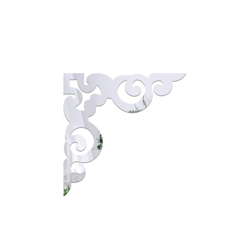 10 шт. Фоновые акриловые самоклеящиеся обои для шкафа, украшения для углов, домашнего декора, наклейки на стены, наклейки на потолок, зеркала 3D