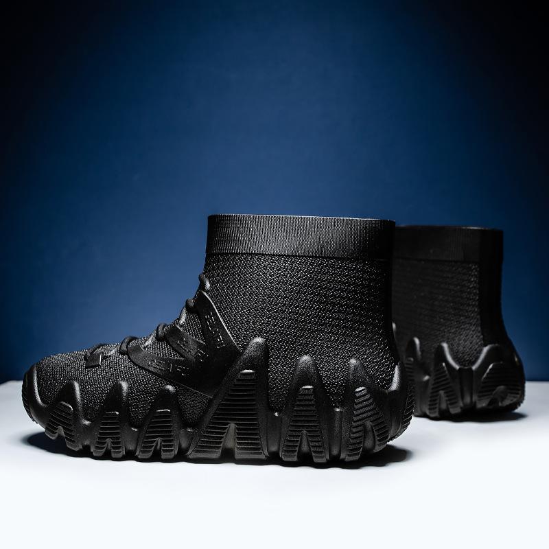 Модные зимние ПВХ водонепроницаемые мужские зимние ботинки с толстым дном, нескользящие, модные и повседневные, плюс бархатные теплые мужские ботинки, рабочая обувь