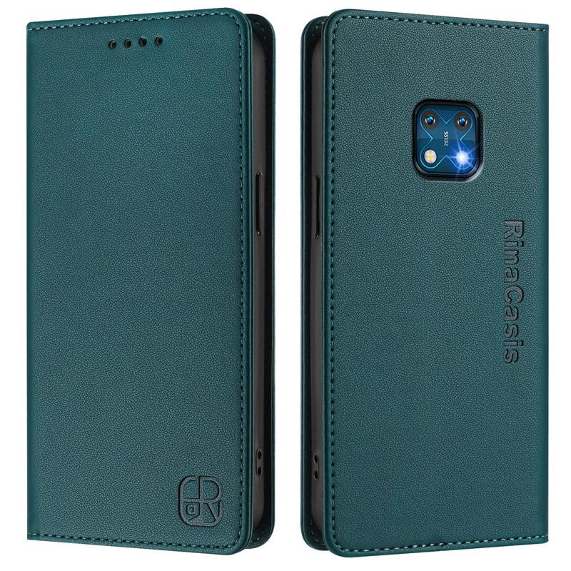 Luxury Leather Case For Nokia HMD Fuison/Skyline Nokia G21 G11 C30 X30 XR20 RFID Blocking Card Slots Magnetic Attraction Stand Shockproof Flip Cover