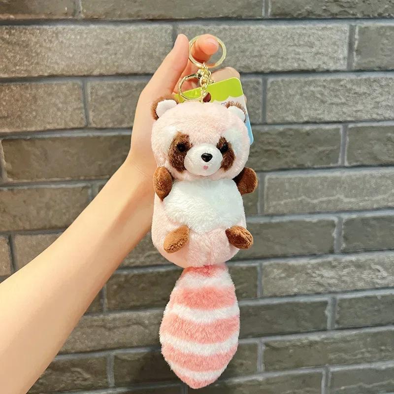 Plush Raccoon Plush Key Chains Love Couple Small Hanging Ornament Wedding Doll Ragdoll Accessories Pendant Fashion Jewelry
