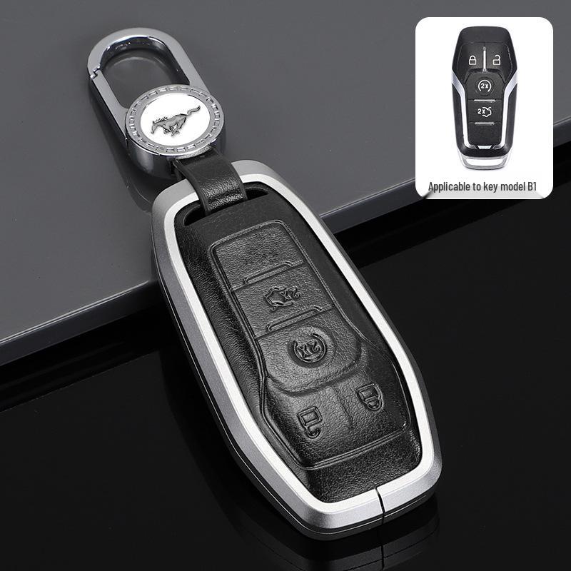 Metal Protective Key Shell for 2015-2017 Ford Mustang - Unisex Design