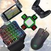 Набор клавиатуры и мыши для управления одной рукой для Switch, клавиатура для Fortnite, совместимая с SwitchSwitch LitePS4PS3Xbox, RGB игровая клавиатура и мышь