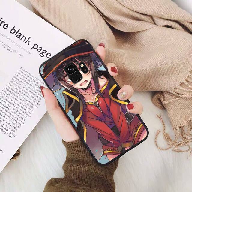 Чехол для телефона Konosuba Megumin из японского аниме для Samsung Galaxy S20 S10 Plus S10E S5 S6 S7edge S8 S9 S9Plus S10lite 2020