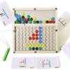 Магнитный лабиринт с бусинами для малышей, доска для рисования каракулей «Сделай сам» с магнитной ручкой, карточный пазл, развивающая игрушка Монтессори для дошкольников, дорожная игрушка, подарки