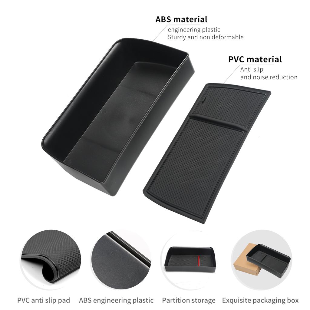 Для NIO ET5 2025 2025 2025 Подставка для приборной панели автомобиля Центральная консоль Скрытый ящик для хранения позади экрана Уборка ABS Черный