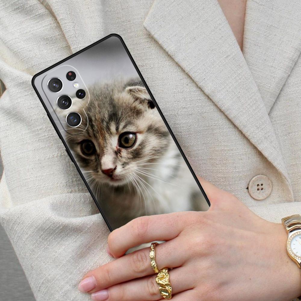 Cute Cat Animal SOFT Cell Phone Case for Samsung Galaxy S26 Ultra S25 S24 S23 S22 S21 S20 Note10 Cover
