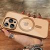 Роскошный магнитный прозрачный чехол для iPhone 16 15 14 13 12 11 Pro Max Mini Plus с беспроводной зарядкой для чехлов Magsafe Soft Bumper Cover
