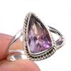 Ювелирное кольцо из чистого серебра 925 пробы с натуральным аметрином ручной работы, размер 7,5 M9t84