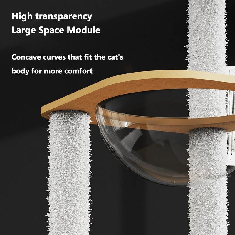 Новая Когтеточка-Игровой Комплекс Роскошная Космическая Капсула Большая Кошачья Вилла Четыре Сезона Кошачьи Игрушки Универсальная Игра Сон Все-в-одном Товары для Животных
