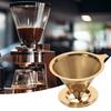 Coffee Filter Stainless Steel Pour Over Coffee Dripper Reusable Paperless Coffee Cone Filter for Home