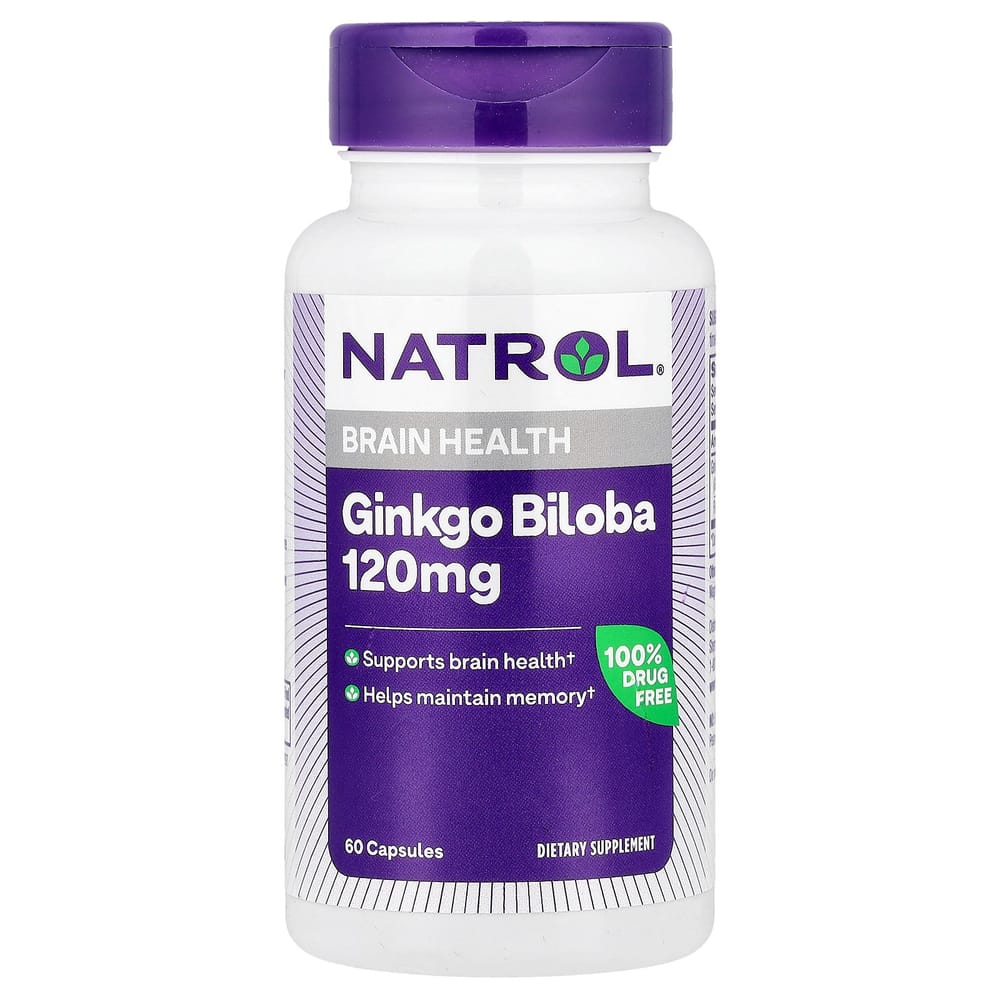 Natrol Ginkgo Biloba 120 mg 60 Tablets