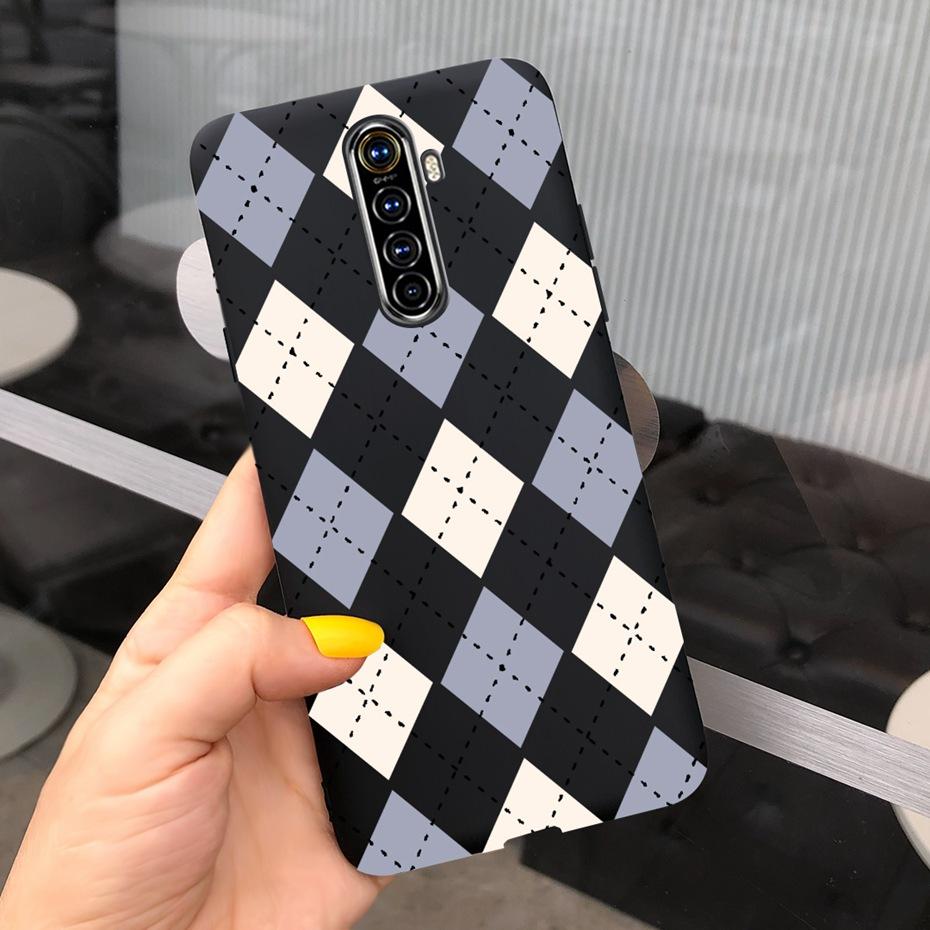Чехол для телефона Realme X2 Pro Чехол Realme XT X2 Милый рисунок Конфетный цвет Силиконовая задняя крышка Для RealmeX2 X 2 Pro XT Мягкий ТПУ Чехол