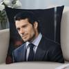 Наволочка для подушки Super Star H-Henry Cavill 3D-печать Полиэфирное волокно 40*40 см Домашний диван Декоративная наволочка для подушки Подарок на праздник