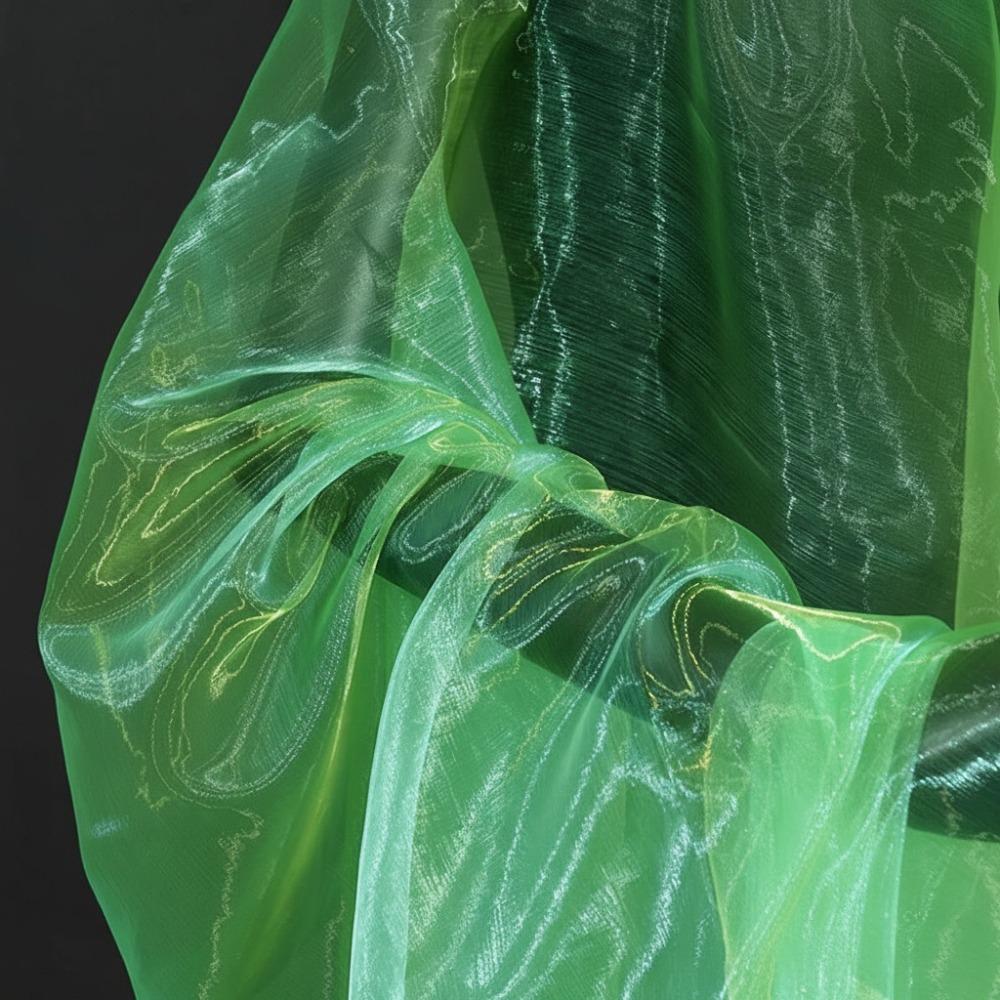 100X150cm Two-color Gradient Fabric Lightweight Thin Organza Mesh Fabric Colorful Organza Fabric