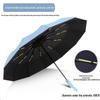Женский большой 12-спицевый автоматический складной зонт для солнца и дождя с настраиваемой рекламой