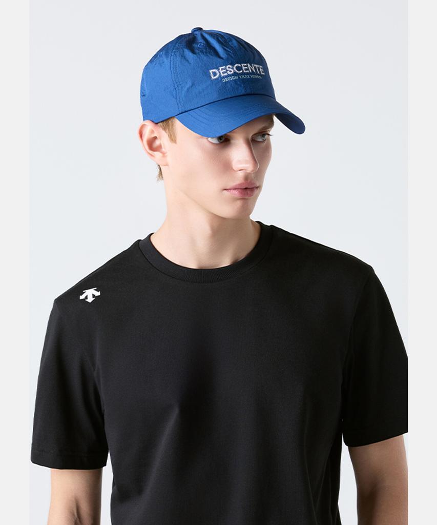 Кепка-восьмиклинка DESCENTE с тканым логотипом, синяя, Sr123Ucp1B