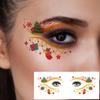10 шт. Временные наклейки для татуировок глаз, поддельные татуировки для макияжа лица