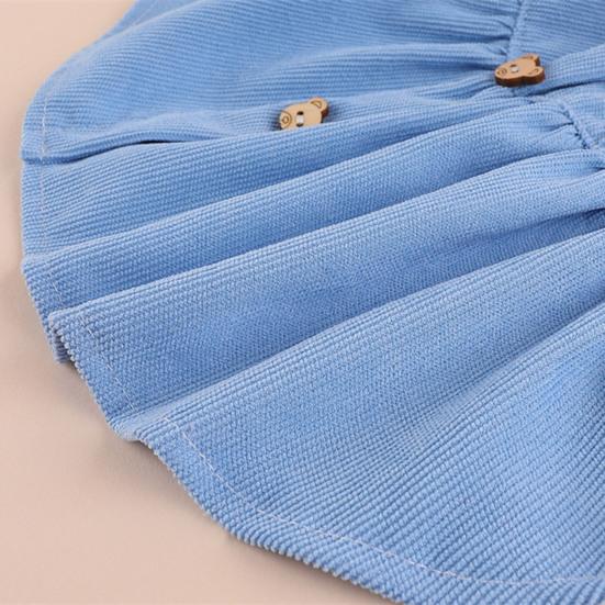 Очаровательное платье принцессы для домашних животных с милой пуговицей в виде медведя, мягкое и удобное дышащее платье для кошек и собак на весну и лето