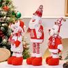 Красная Белая Вязаная Рождественская Фигурка в Стиле Санта-Клауса Рождественское Украшение Декор Торгового Центра
