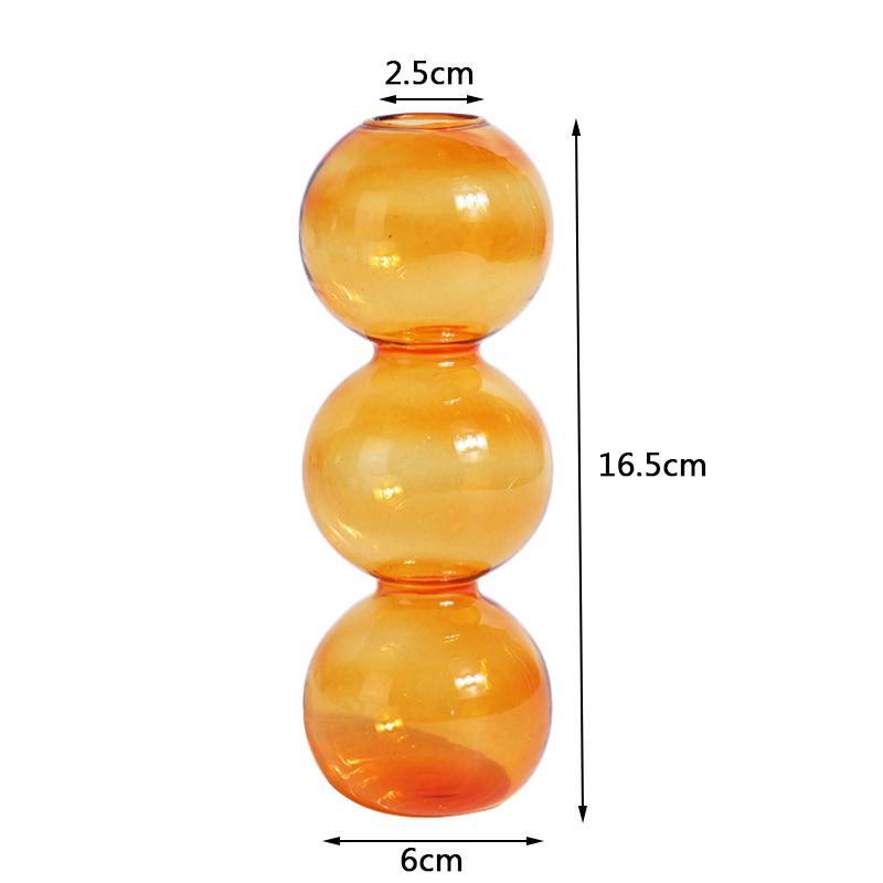 Стеклянная ваза в скандинавском стиле, домашний декор, пузырьковая ваза, украшение для гостиной, террариум, ваза для цветов, горшки для растений, декоративный аксессуар для дома, подарок