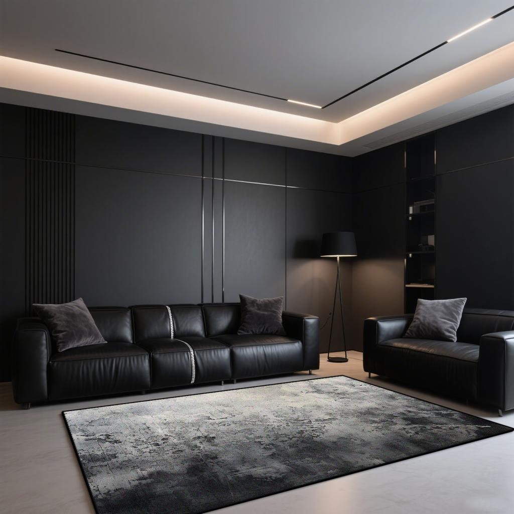 Современный Роскошный Ковер для Гостиной Большой Площади Абстрактная Декорация Ковер в Стиле Чернильной Живописи для Спальни Офиса Кофейных Столиков Моющиеся Коврики