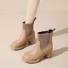 Ботинки для женщин, износостойкие, модные, зимние, новые, нескользящие, 2024, высококачественные, круглые, женские, ботильоны Botines Mujer
