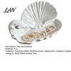 Wave Shaped Vanity Tray 3D Printed Shell Jewelry Tray, Pearlized White Organizer Dish, Elegant Ring Exquisite Desktop Ornament Trinket Multifunctional