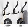 Wall Mounted Cloth Holder Metal Hat Coat Rack Bedroom Cloth Hanger Hanging Organizer Screw Drill
