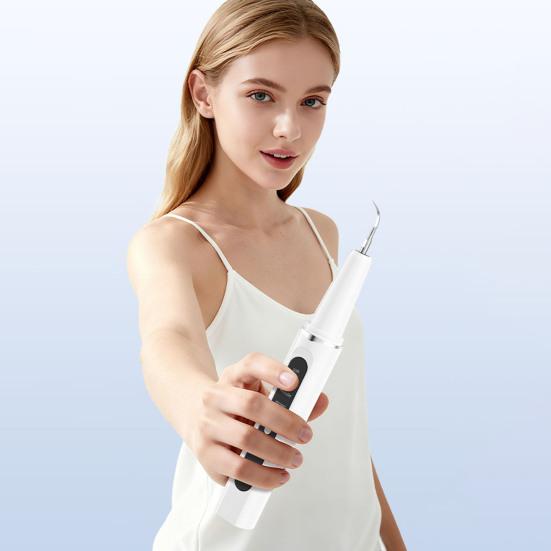 Удаление зубного налета с 1/4 сменными насадками Удаление зубного камня и налета Стоматологический инструмент Домашний Дорожный Перезаряжаемый Ультразвуковой Электрический Очиститель Зубов