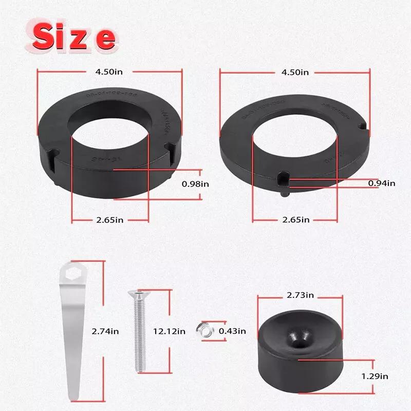 Для Jeep Gladiator 2020 2021 2022 Передняя 1,5-дюймовая проставка для выравнивания, комплект для выравнивания проставки, аксессуары для выравнивания 1155300, детали для колес