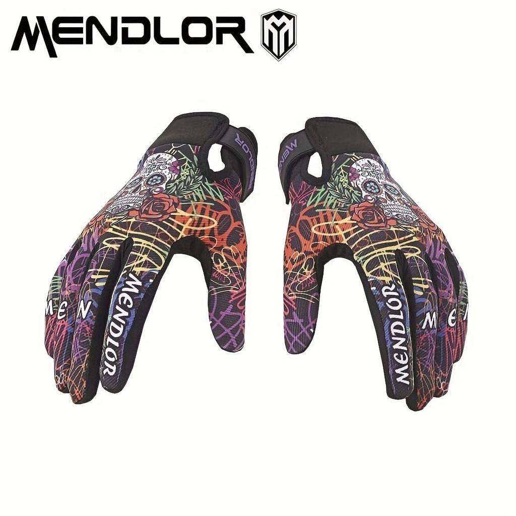 2024 MENDLOR Motorcycle Gloves Outdoor Sports Racing Touch Screen Gloves Atv Sports Gloves All Finger Gloves 12 Colors