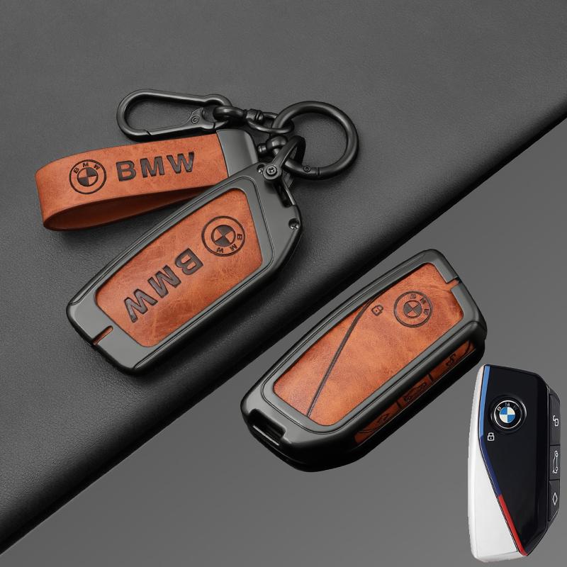 OSTB7 For BMW X1 U11 X7 X5 G05 LCI I7 IX XM Series 7 740Li U06 G81 M3 2023 2024 Zinc Alloy Car Remote Key Case Cover Shell Accessories