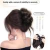 Ladies' Elegant Heat-resistant Synthetic Fiber Hair Clip Style Ponytail - Suitable for Natural Simulation and Firm Fixation Headwear for Weddings