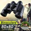 Binoculars 80X80 Long Range 15000m HD High Power Telescope Optical Glass Lens Low Light Night Vision for Hunting Sports Scope