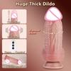Реалистичный вибратор-дилдо для женщин, мастурбация, телескопический пенис, анальное проникновение, вибрация, дилдо с большим членом, игрушки для взрослых