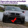 For BMW E81 E82 E87 E88 E90 E92 M3 E93 E60 E70 X5 E71 X6 X6M E89 Z4 2007-UP 2x 240W 6000K Lamp LED Angel Eyes Marker Light Bulbs