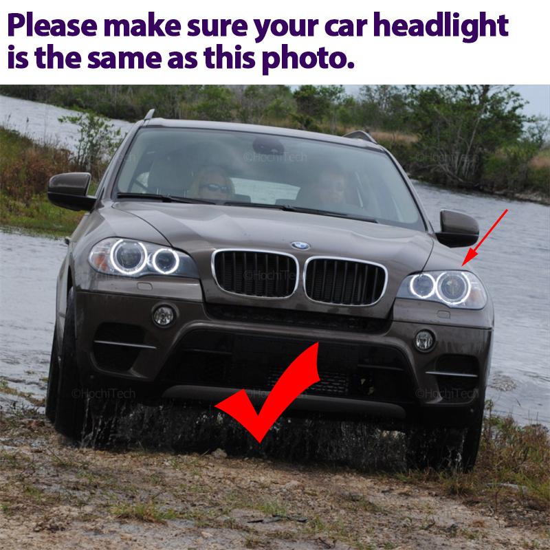 For BMW E81 E82 E87 E88 E90 E92 M3 E93 E60 E70 X5 E71 X6 X6M E89 Z4 2007-UP 2x 240W 6000K Lamp LED Angel Eyes Marker Light Bulbs