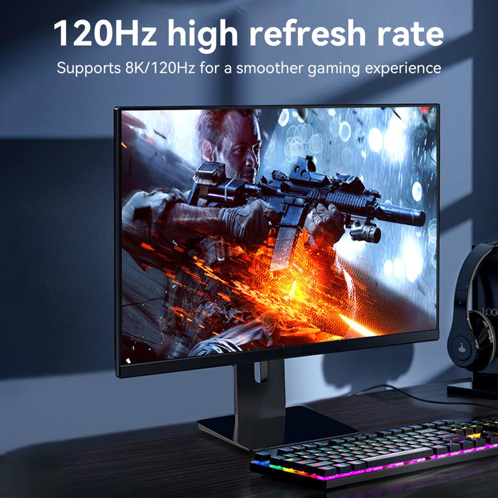 16K DP 2.1 8K@120Hz 4K@240Hz 80Gbps HDR Видео Аудио Displayport Кабель Display Port для ноутбука ТВ Xbox Проектор Игровой монитор
