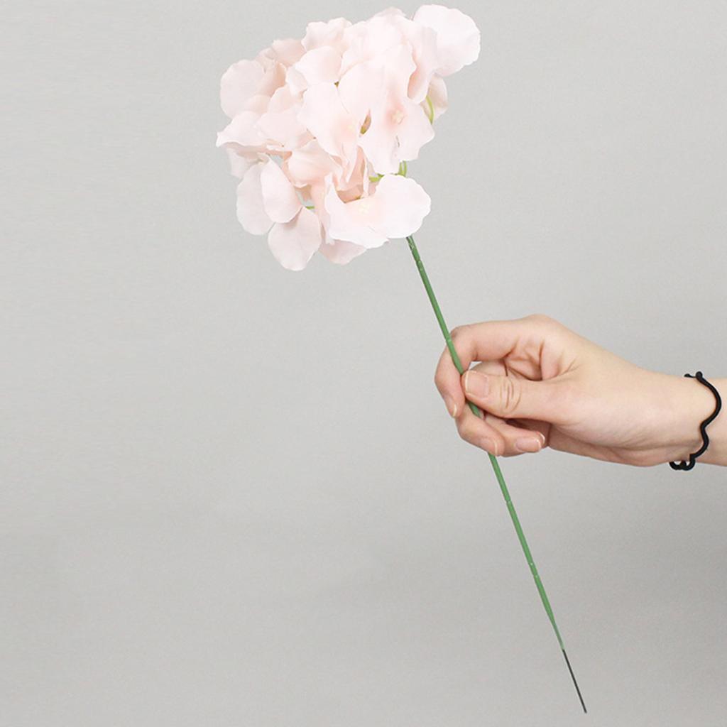 Outdoor Artificial Hydrangea Flowers UV Resistant Fake Plants, Faux Plastic Flower