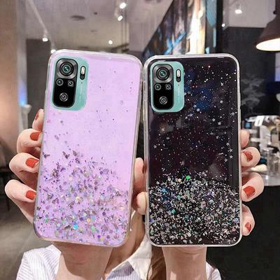 Модный блестящий силиконовый чехол со звездами для Xiaomi 14T 11T 13T 11 12 13 Lite Poco X5 X6 M6 Pro C65 C75 Redmi 13C 14C 9C 9 9T A3 Note 10 14 Мягкий чехол