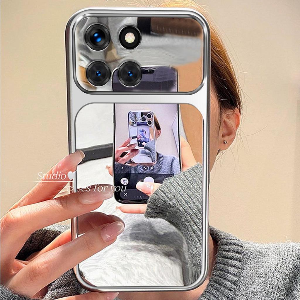 Чехол для HONOR X8c,X8b,X8 5G,X7d,X7c,X6c,X6b,X6a,X6,X5b Plus,400 Smart 5G,200 Smart Trending с большим окном, Зеркальный чехол для телефона
