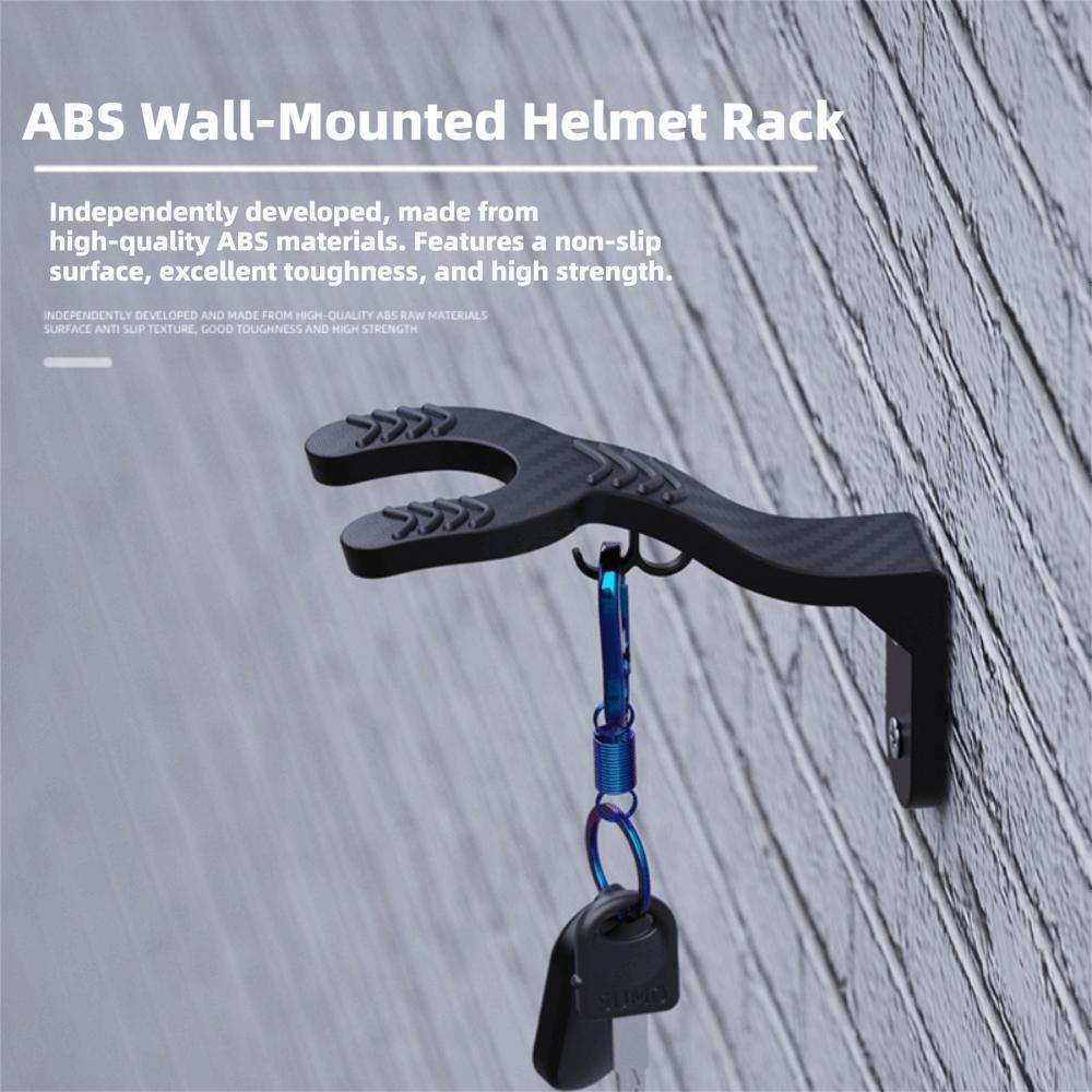 Black Motorcycle Head Gear Hook Wall Mount Storage Rack Multifunctional Hook Kitchen Storage