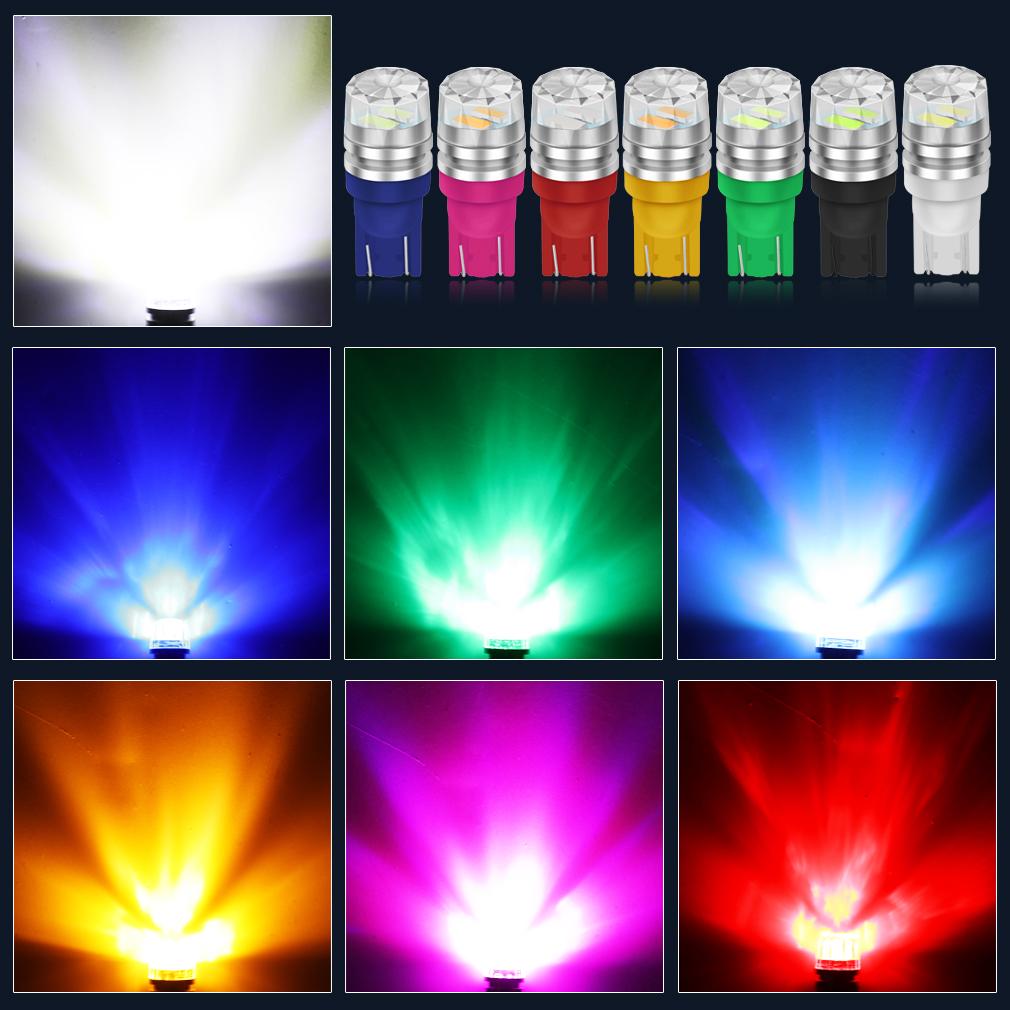 10 шт./2 шт. T10 светодиодный W5W светодиодный светильник 194 168 Led 2SMD 5630 автомобильный клин номерного знака лампа купольный светильник 3000K 6000K белый зеленый синий красный