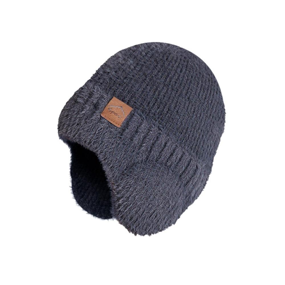 Cold Proof Ear Protection Beanie Cap Headgear Knitted Earflap Hat Earflap Woolen Hat Male/Female