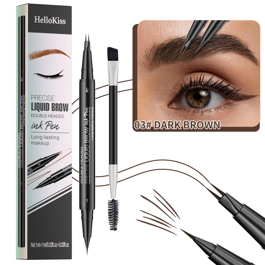 Карандаш для бровей Natural and Smooth Wild Eyebrow с двумя головками, водостойкий, устойчивый к поту и не размазывающийся