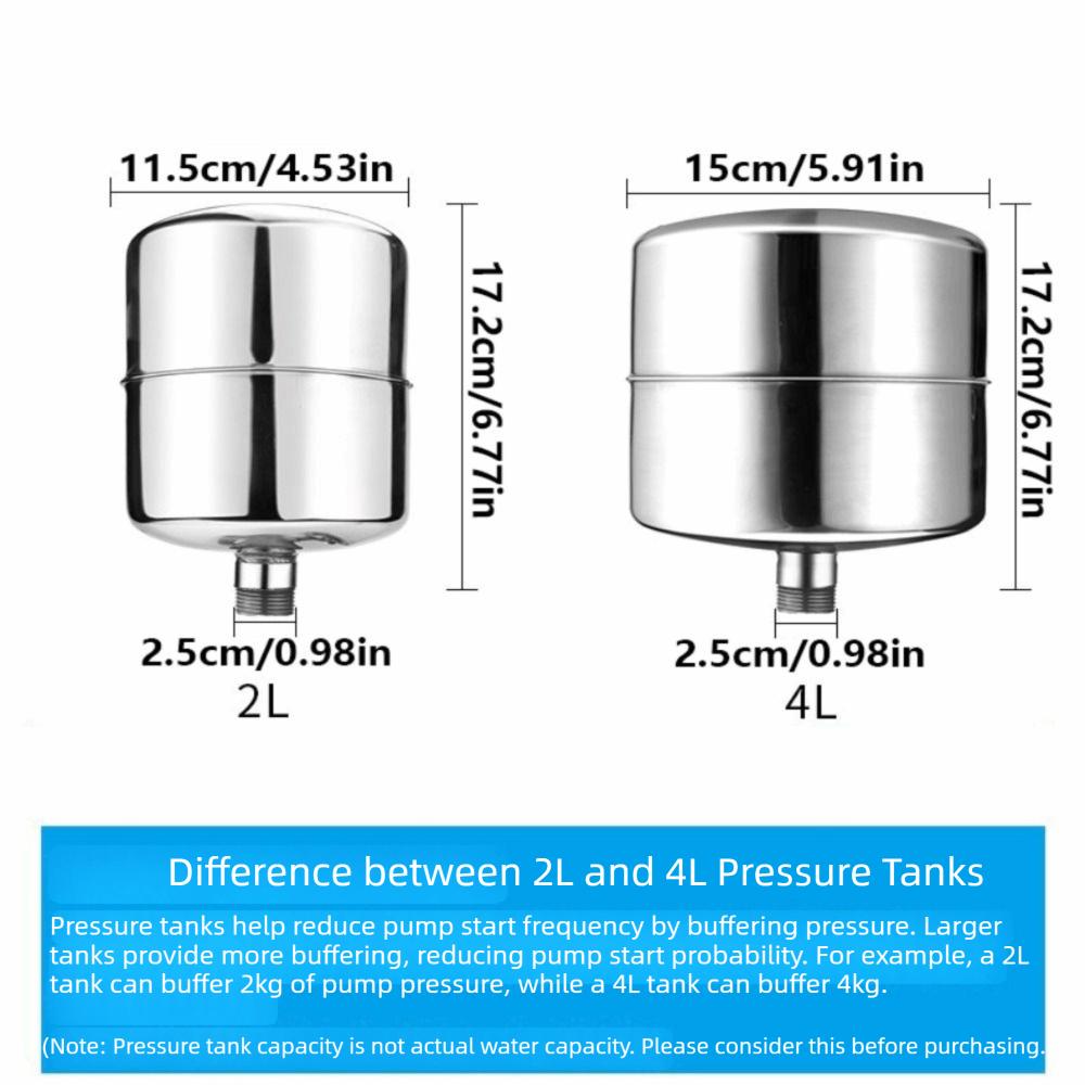 Leakage Free Water Pump Pressure Tank Male Thread Pressure Switch Tank Pump Accessory