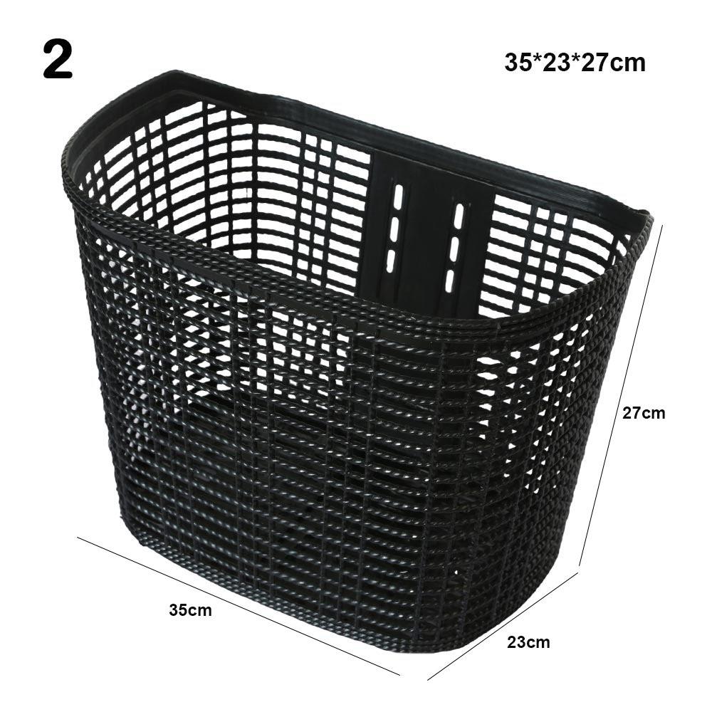 Plastic Bicycle Storage Bag Hollow Scooter Handlebar Basket Rear Cycling Accessories
