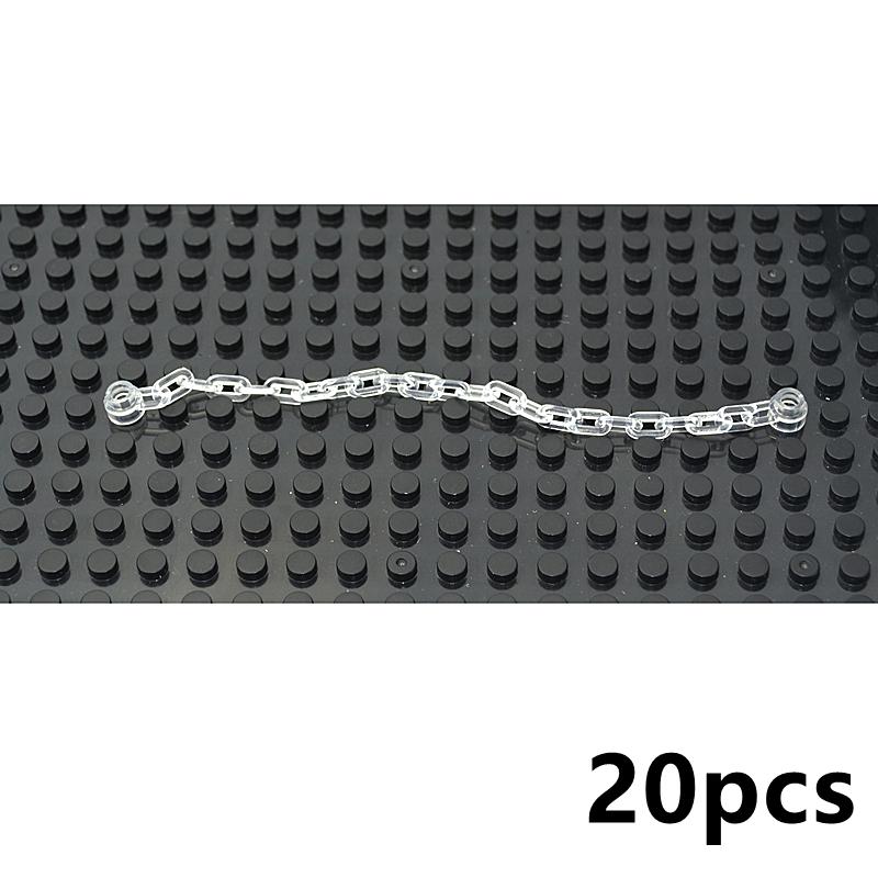 20 шт. Кирпич-цепочка MOC 30104 92338 Аксессуары для сборки military fence and bridge